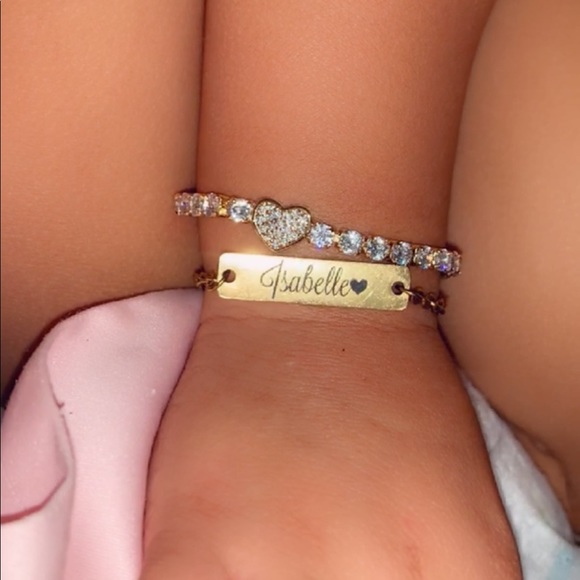 Baby Girl Infant 14k Gold-Plated Tennis - Picture 3 of 4